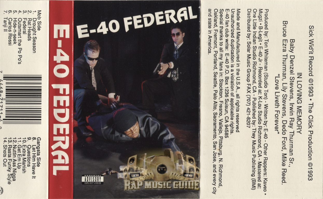 E-40 - Federal: Cassette Tape | Rap Music Guide